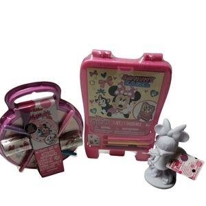 Disney Minnie Mouse 3 Piece Kids Art Bundle NWT